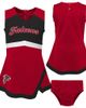 Outerstuff Outerstuff Girls Toddler Red Atlanta Falcons Cheer Captain Dress with Bloomers  - 1