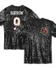 Outerstuff Outerstuff Girls Youth Joe Burrow Black Cincinnati Bengals Sequin V-Neck Fashion Jersey  - 1