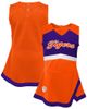 Outerstuff Outerstuff Girls Youth Orange Clemson Tigers Cheer Captain Jumper Dress  - 1