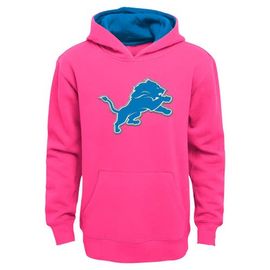 Outerstuff Outerstuff Girls Youth Pink Detroit Lions Prime Pullover Hoodie 