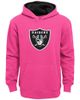 Outerstuff Outerstuff Girls Youth Pink Las Vegas Raiders Prime Pullover Hoodie  - 1