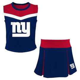 Outerstuff Outerstuff Girls Youth Royal New York Giants Spirit Two-Piece Cheerleader Set 