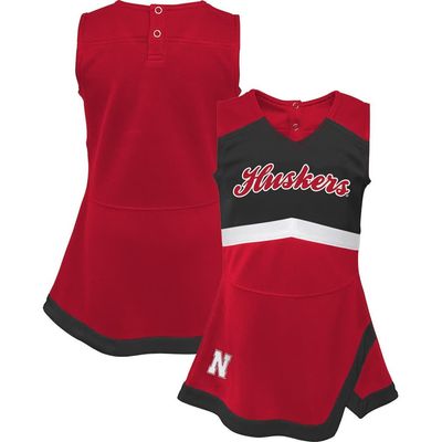 Outerstuff Outerstuff Girls Youth Scarlet Nebraska Huskers Cheer Captain Jumper Dress 