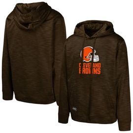 Outerstuff Outerstuff Men's Brown Cleveland Browns Streak Fleece Pullover Hoodie 