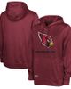 Outerstuff Outerstuff Men's Cardinal Arizona Cardinals Speed Drill Streak Pullover Hoodie  - 1