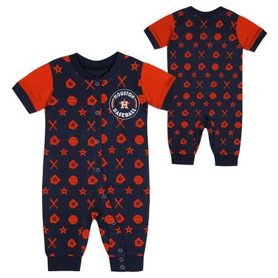 Outerstuff Outerstuff Newborn Navy Houston Astros Hard 90 Coveralls 