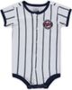 Outerstuff Outerstuff Newborn White/Navy Minnesota Twins Power Hitter Short Sleeve Bodysuit  - 1