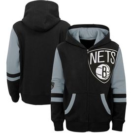 Outerstuff Outerstuff Preschool Black Brooklyn Nets Straight To The League Full-Zip Hoodie 