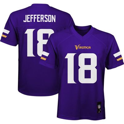 Outerstuff Outerstuff Preschool Justin Jefferson Purple Minnesota Vikings Replica Player Jersey 