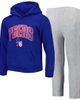 Outerstuff Outerstuff Preschool Royal/Heather Gray Philadelphia 76ers Double Up Pullover Hoodie & Pants Set  - 1