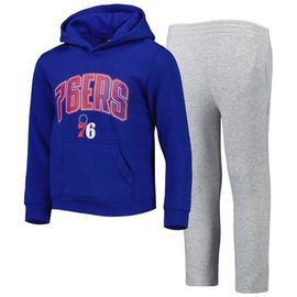 Outerstuff Outerstuff Preschool Royal/Heather Gray Philadelphia 76ers Double Up Pullover Hoodie & Pants Set 