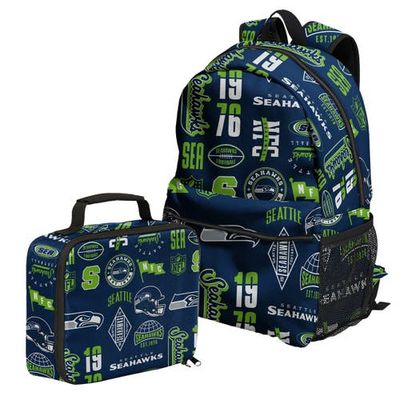 Outerstuff Outerstuff Seattle Seahawks Backpack and Lunchbox Set