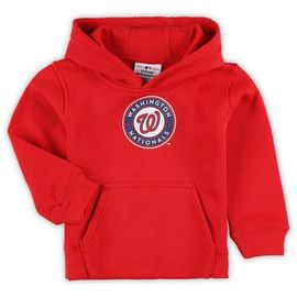 Outerstuff Outerstuff Toddler Red Washington Nationals Team Primary Logo Fleece Pullover Hoodie 