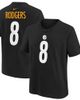 Outerstuff Outerstuff Youth Aaron Rodgers Black Pittsburgh Steelers Player Name & Number T-Shirt  - 1