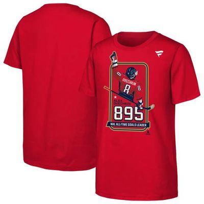 Outerstuff Outerstuff Youth Alexander Ovechkin Red Washington Capitals NHL All-Time Leading Goal Scorer Locker Room T-Shirt 