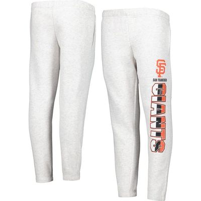 Outerstuff Outerstuff Youth Ash San Francisco Giants Game Time Fleece Pants 