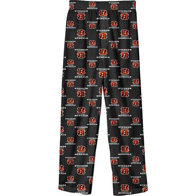 Outerstuff Outerstuff Youth Black Cincinnati Bengals Team-Colored Printed Pajama Pants 