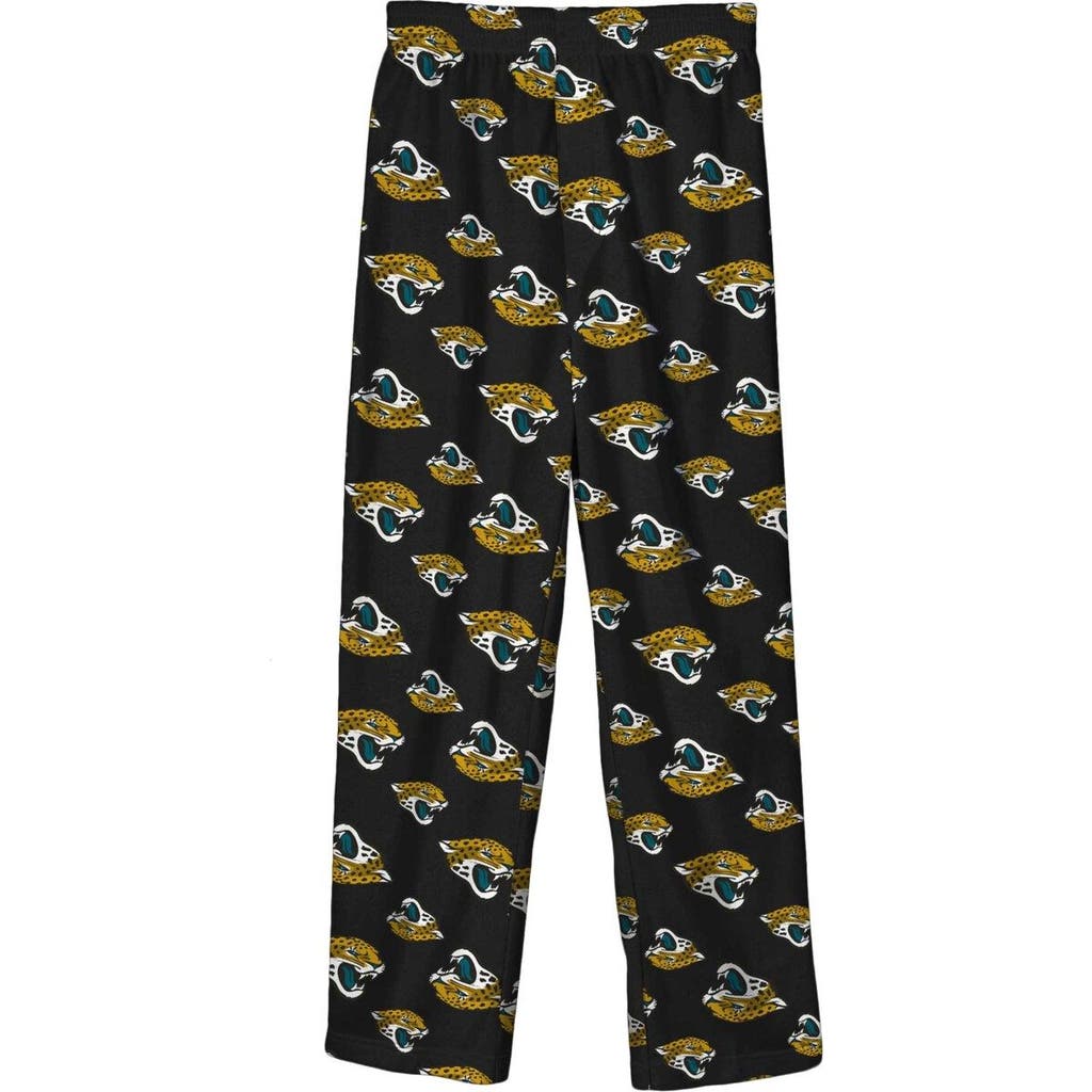 Outerstuff Outerstuff Youth Black Jacksonville Jaguars Team-Colored Printed Pajama Pants 