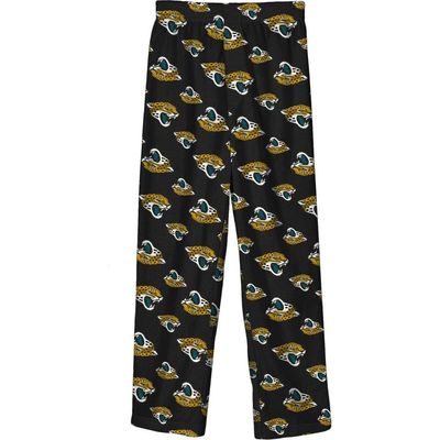 Outerstuff Outerstuff Youth Black Jacksonville Jaguars Team-Colored Printed Pajama Pants 