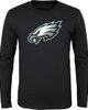 Outerstuff Outerstuff Youth Black Philadelphia Eagles Primary Logo Long Sleeve T-Shirt  - 1
