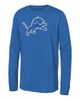 Outerstuff Outerstuff Youth Blue Detroit Lions Primary Logo Long Sleeve T-Shirt  - 1