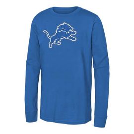 Outerstuff Outerstuff Youth Blue Detroit Lions Primary Logo Long Sleeve T-Shirt 
