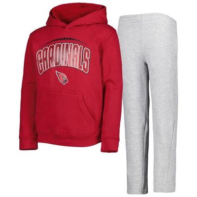 Outerstuff Outerstuff Youth Cardinal/Heather Gray Arizona Cardinals Double Up Pullover Hoodie & Pants Set 