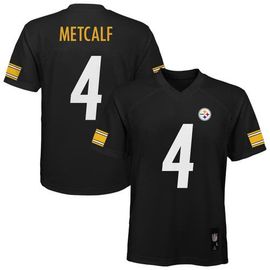 Outerstuff Outerstuff Youth DK Metcalf Black Pittsburgh Steelers Replica Jersey 