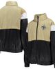 Outerstuff Outerstuff Youth Gold/Black New Orleans Saints Goal Line Stance Full-Zip Hoodie Windbreaker  - 1