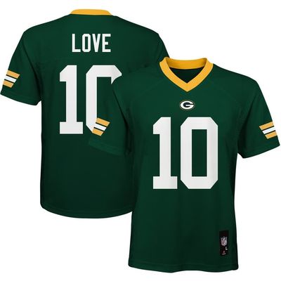 Outerstuff Outerstuff Youth Jordan Love Green Green Bay Packers Replica Player Jersey 