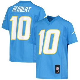 Outerstuff Outerstuff Youth Justin Herbert Powder Blue Los Angeles Chargers Replica Player Jersey 