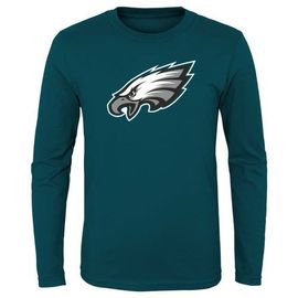 Outerstuff Outerstuff Youth Midnight Green Philadelphia Eagles Primary Logo Long Sleeve T-Shirt 