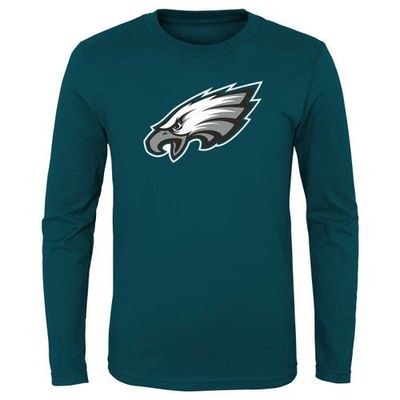 Outerstuff Outerstuff Youth Midnight Green Philadelphia Eagles Primary Logo Long Sleeve T-Shirt 