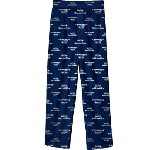 Outerstuff Outerstuff Youth Navy Seattle Seahawks Team-Colored Printed Pajama Pants 