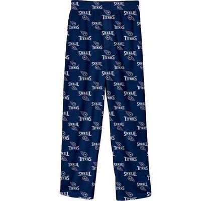 Outerstuff Outerstuff Youth Navy Tennessee Titans Team-Colored Printed Pajama Pants 