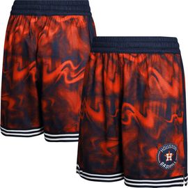 Outerstuff Outerstuff Youth Navy/Orange Houston Astros Outfielder Shorts 