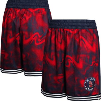 Outerstuff Outerstuff Youth Navy/Red St. Louis Cardinals Outfielder Shorts 