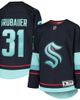 Outerstuff Outerstuff Youth Philipp Grubauer Deep Sea Blue Seattle Kraken Home Premier Player Jersey - 1
