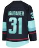 Outerstuff Outerstuff Youth Philipp Grubauer Deep Sea Blue Seattle Kraken Home Premier Player Jersey - 3