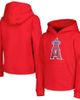 Outerstuff Outerstuff Youth Red Los Angeles Angels Team Primary Logo Pullover Hoodie  - 1