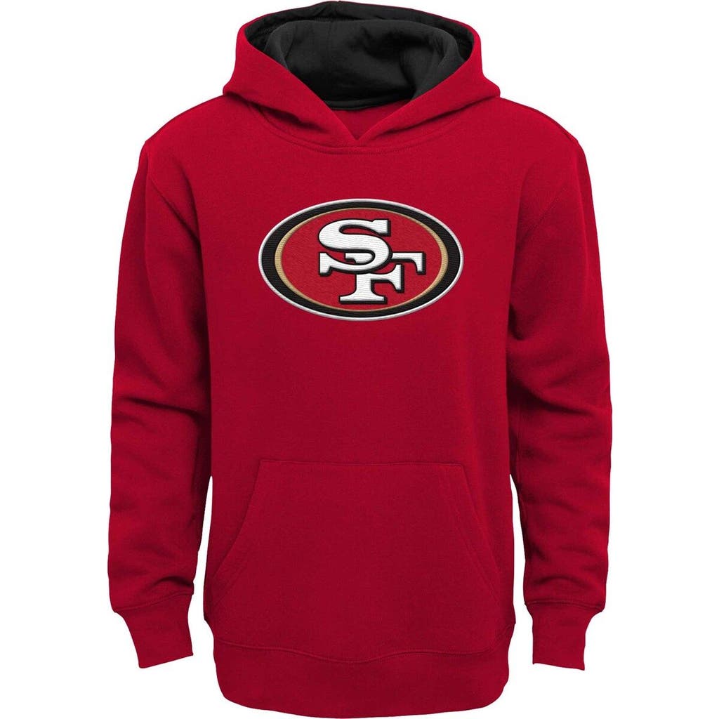 Outerstuff Outerstuff Youth Scarlet San Francisco 49ers Prime Pullover Hoodie 