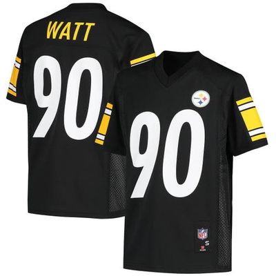 Outerstuff Outerstuff Youth T.J. Watt Black Pittsburgh Steelers Replica Player Jersey 