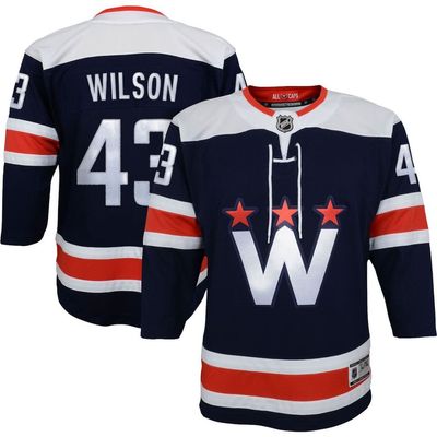 Outerstuff Outerstuff Youth Tom Wilson Navy Washington Capitals 2020/21 Alternate Premier Player Jersey 