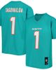 Outerstuff Outerstuff Youth Tua Tagovailoa Aqua Miami Dolphins Replica Player Jersey  - 1