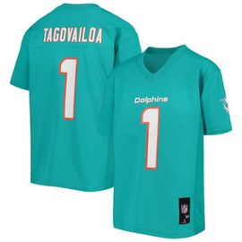 Outerstuff Outerstuff Youth Tua Tagovailoa Aqua Miami Dolphins Replica Player Jersey 