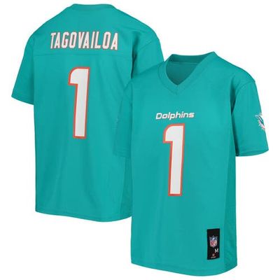 Outerstuff Outerstuff Youth Tua Tagovailoa Aqua Miami Dolphins Replica Player Jersey 