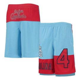 Outerstuff Outerstuff Youth Yadier Molina Light Blue St. Louis Cardinals Pandemonium Name & Number Shorts 