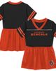 Outerstuff Toddler Outerstuff Black Cincinnati Bengals Stadium Lights V-Neck Fashion Football Jersey Dress  - 1