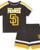 Outerstuff Toddler Outerstuff Brown San Diego Padres Ground Ball T-Shirt & Shorts Set  - 1