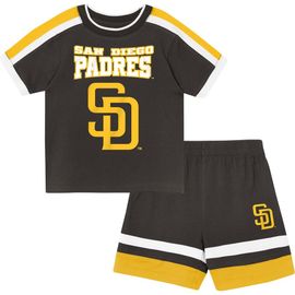 Outerstuff Toddler Outerstuff Brown San Diego Padres Ground Ball T-Shirt & Shorts Set 